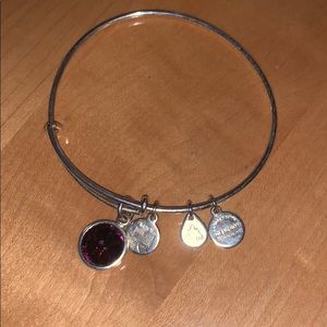 Genuine Alex & ani amethyst bangle